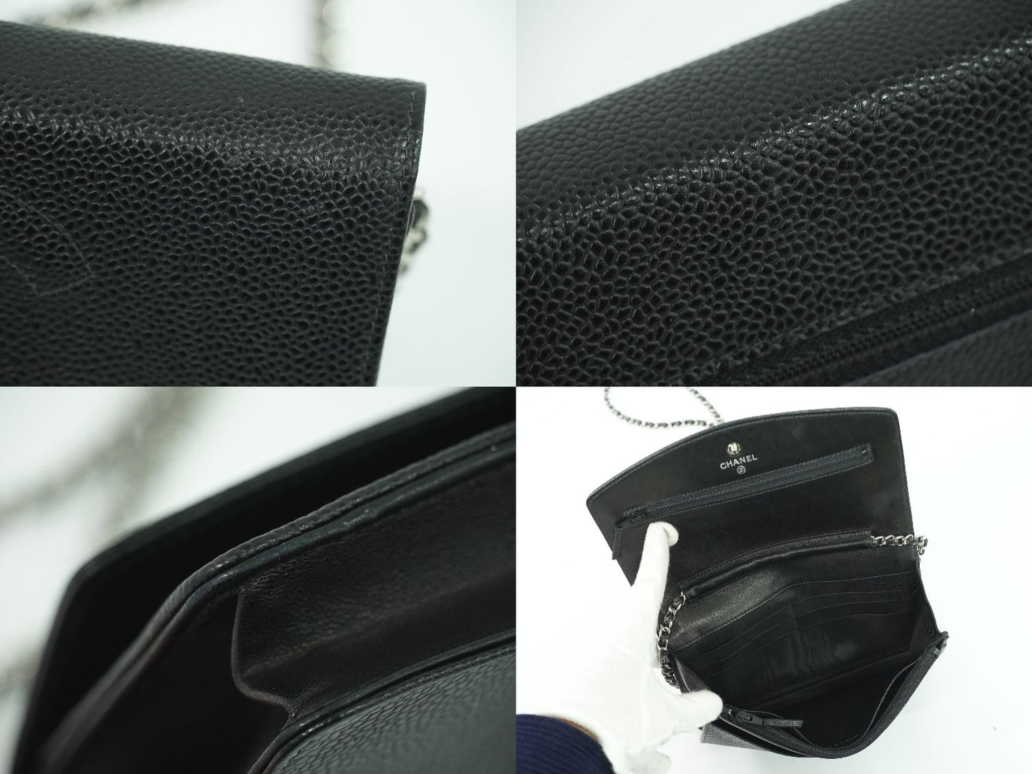 CHANEL ココマーク ショルダーウォレット ブラック