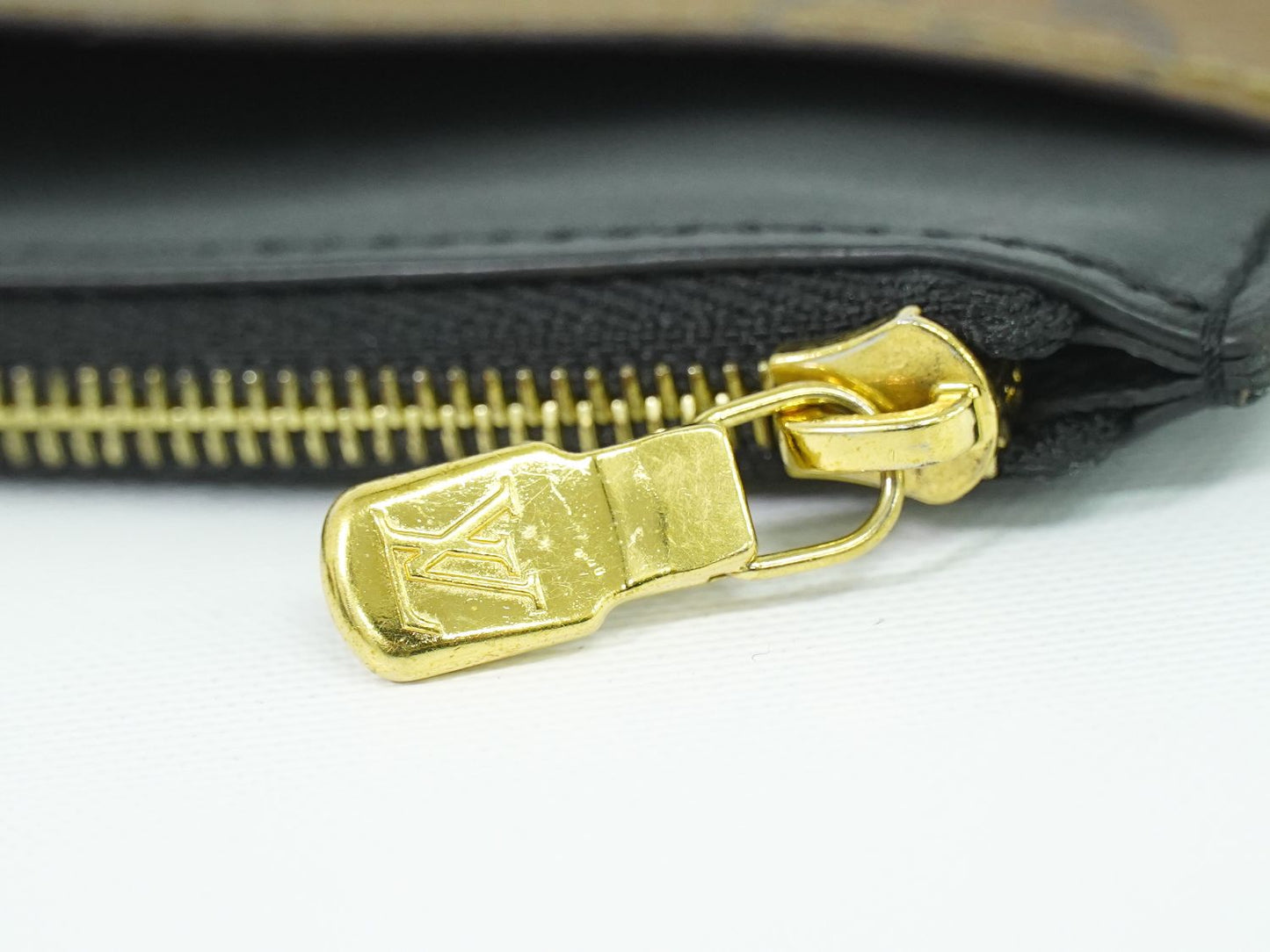 LOUIS VUITTON スリム パース モノグラム リバース 長財布 フラグメントケース マロン M80390