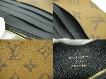 LOUIS VUITTON スリム パース モノグラム リバース 長財布 フラグメントケース マロン M80390