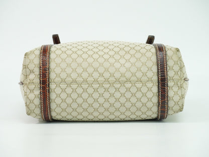 CELINE マカダム トートバッグ ベージュ ブラウン