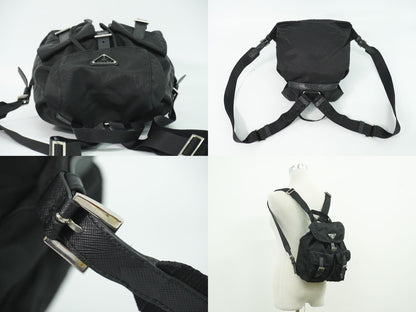 PRADA ヴェラ リュックサック ブラック 1BZ677