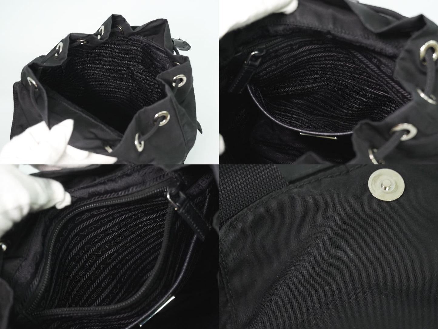 PRADA ヴェラ リュックサック ブラック 1BZ677