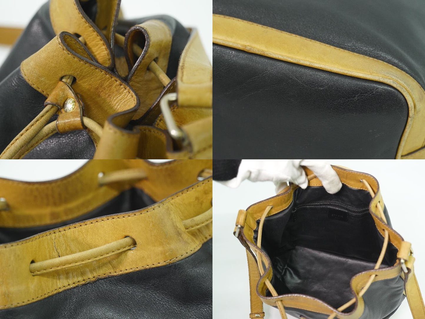 CELINE 巾着 ショルダーバッグ ブラック