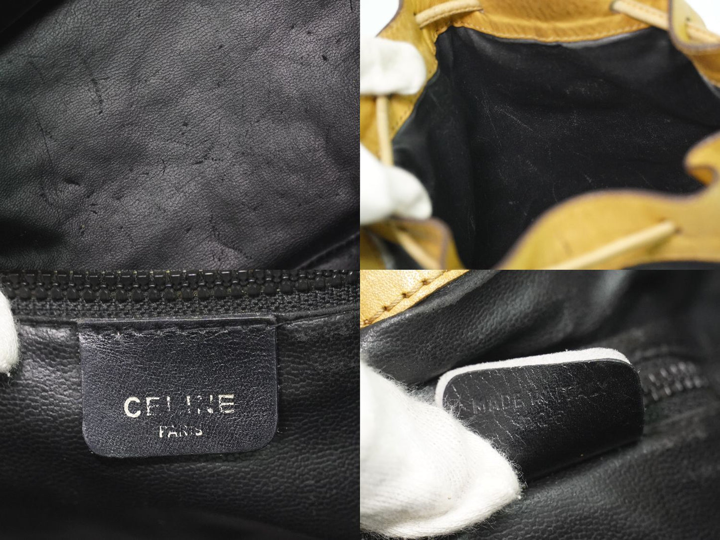 CELINE 巾着 ショルダーバッグ ブラック