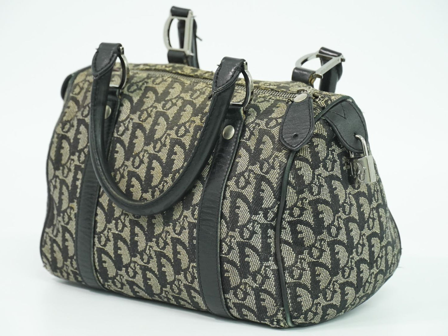 Christian Dior トロッター ミニ ボストンバッグ ブラック