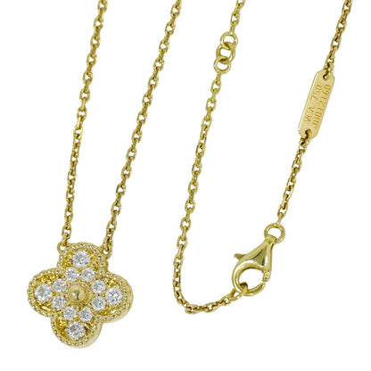 Van Cleef & Arpels ヴィンテージ アルハンブラ ダイヤモンド 750 YG ネックレス