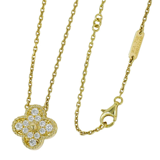 Van Cleef & Arpels ヴィンテージ アルハンブラ ダイヤモンド 750 YG ネックレス