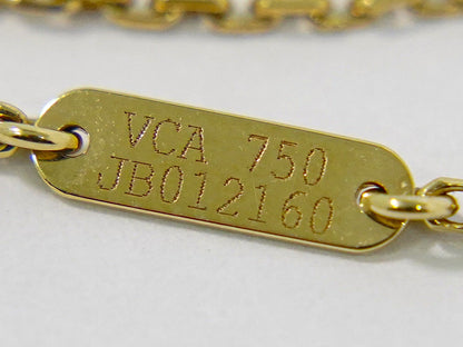 Van Cleef & Arpels ヴィンテージ アルハンブラ ダイヤモンド 750 YG ネックレス