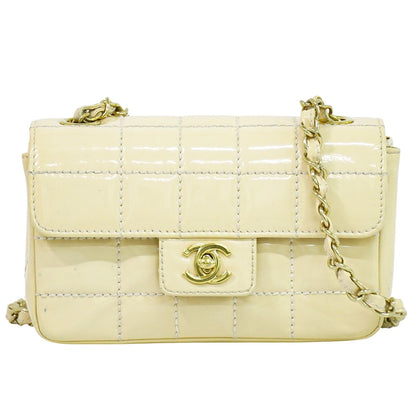 CHANEL ココマーク チョコバー ショルダーバッグ ベージュ