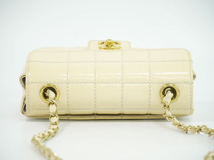 CHANEL ココマーク チョコバー ショルダーバッグ ベージュ