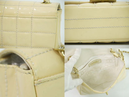 CHANEL ココマーク チョコバー ショルダーバッグ ベージュ