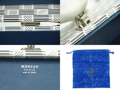 MOREAU PARIS ヴィクトリア ミニ トランク ショルダーバッグ ホワイト グレー ブラック