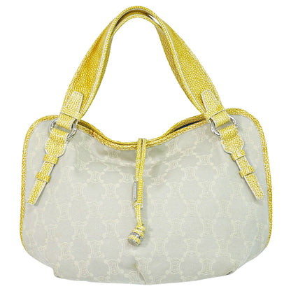 CELINE ビタースウィート マカダム トートバッグ ライトグレー