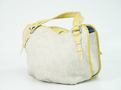 CELINE ビタースウィート マカダム トートバッグ ライトグレー