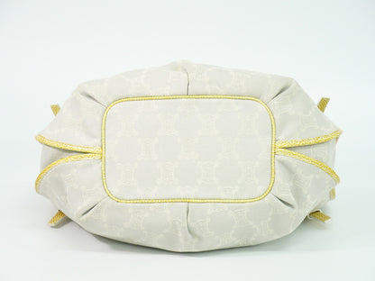 CELINE ビタースウィート マカダム トートバッグ ライトグレー