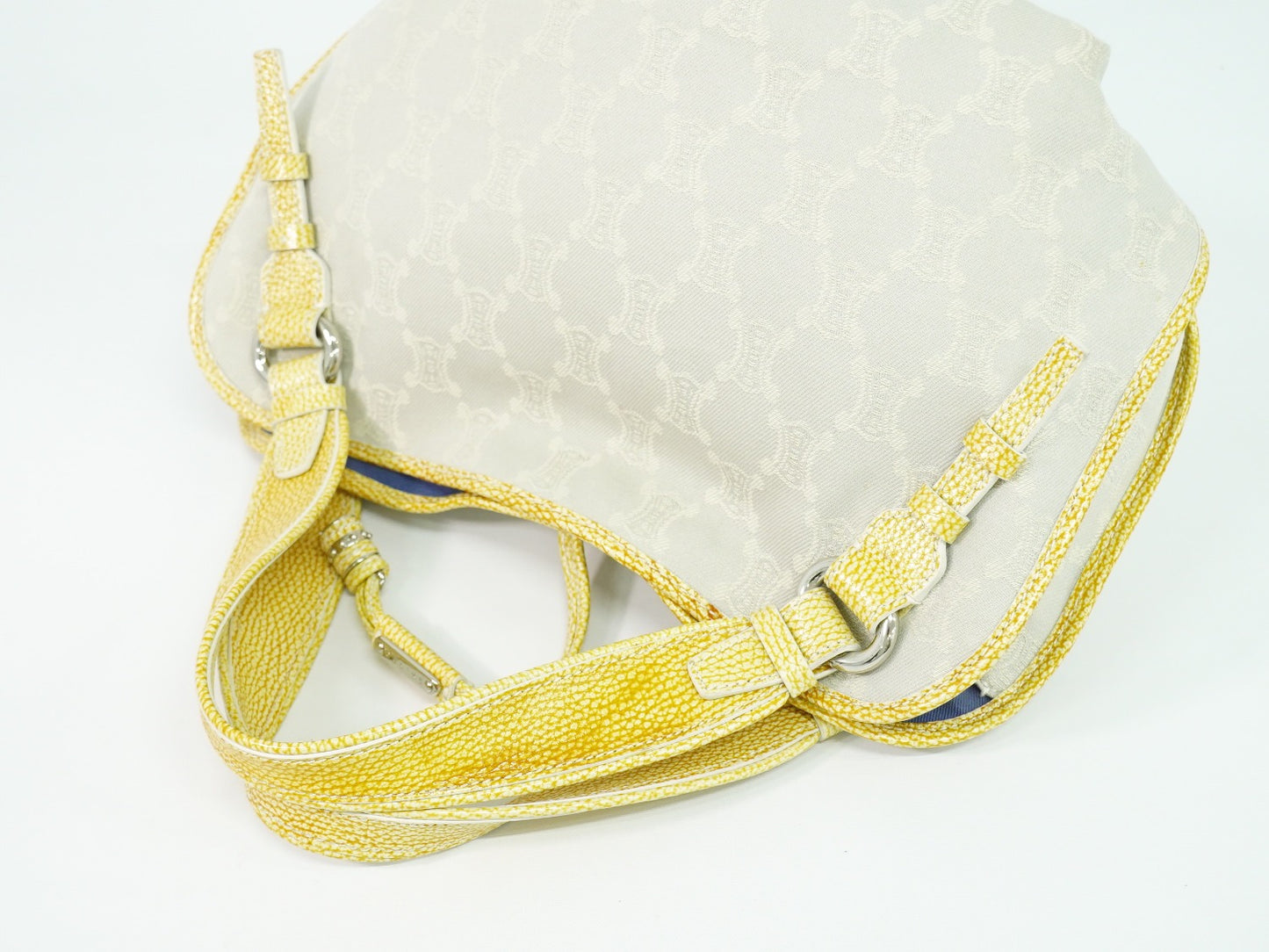 CELINE ビタースウィート マカダム トートバッグ ライトグレー