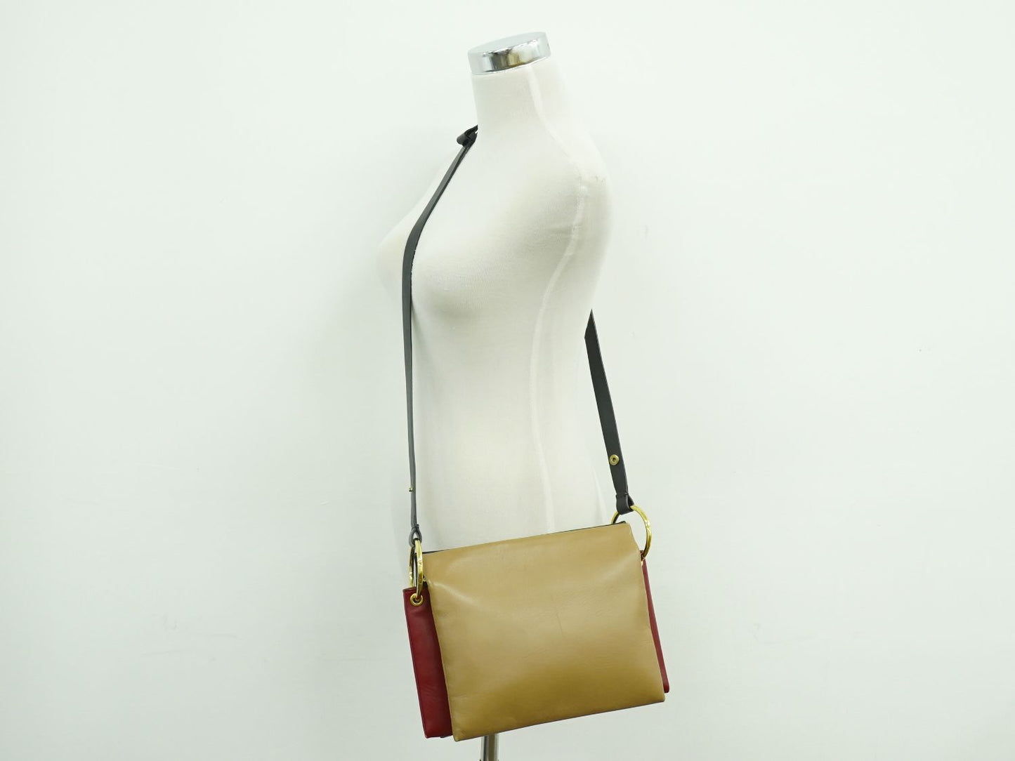 MARNI 2WAY ショルダーバッグ ブラック ベージュ レッド