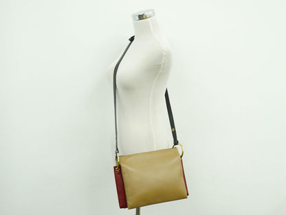 MARNI 2WAY ショルダーバッグ ブラック ベージュ レッド