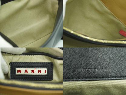 MARNI 2WAY ショルダーバッグ ブラック ベージュ レッド