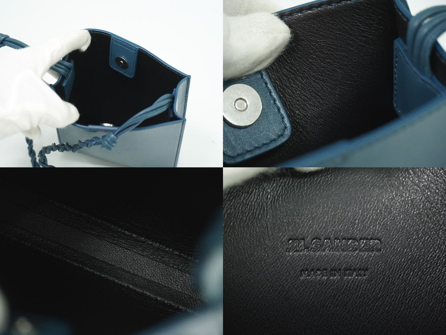 JIL SANDER タングル スモール ショルダーバッグ ブルー系 J07WG0001