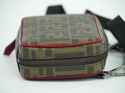 FENDI ズッカ ショルダーバッグ ブラウン 7AS122