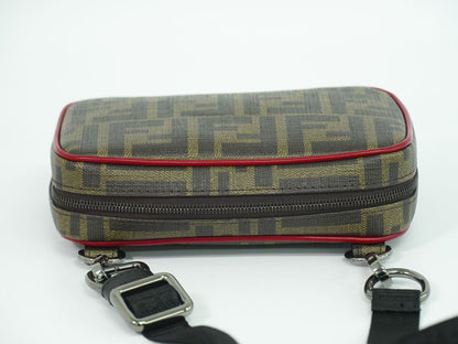 FENDI ズッカ ショルダーバッグ ブラウン 7AS122