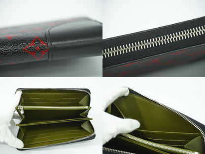 LOUIS VUITTON ジッピーウォレット モノグラム アンフラルージュ 長財布 ノワール レッド M60974