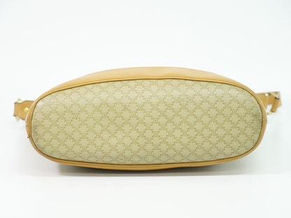 CELINE マカダム ショルダーバッグ ベージュ