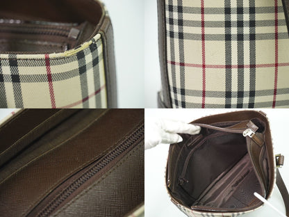 BURBERRY ノバチェック ショルダーバッグ ベージュ ブラウン