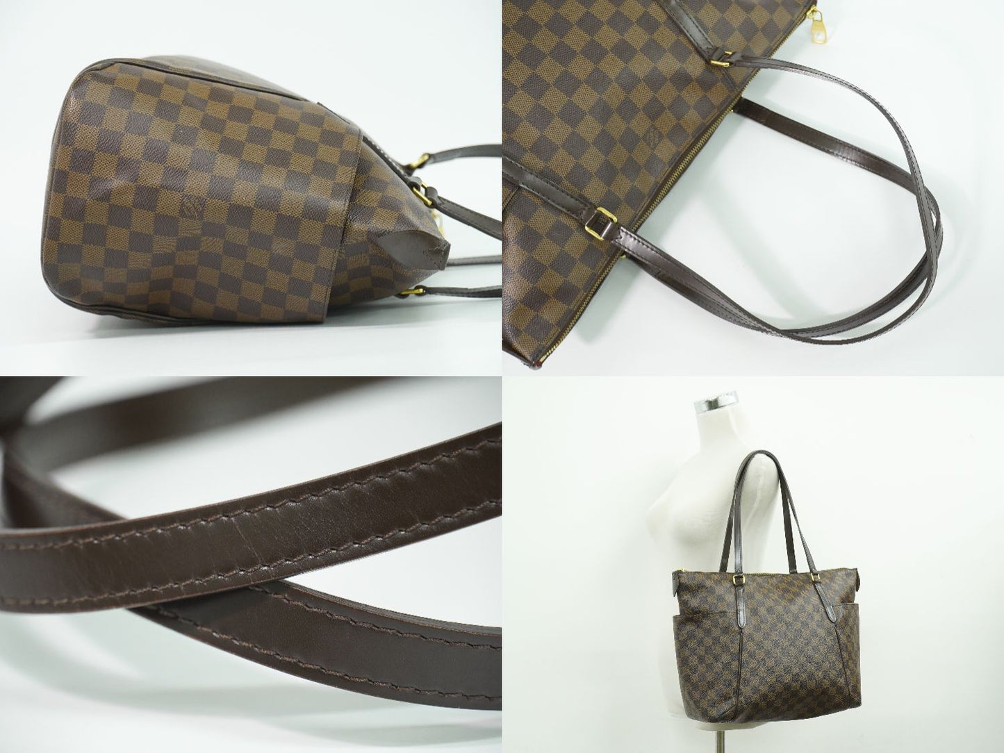 LOUIS VUITTON トータリー MM ダミエ エベヌ トートバッグ N41281