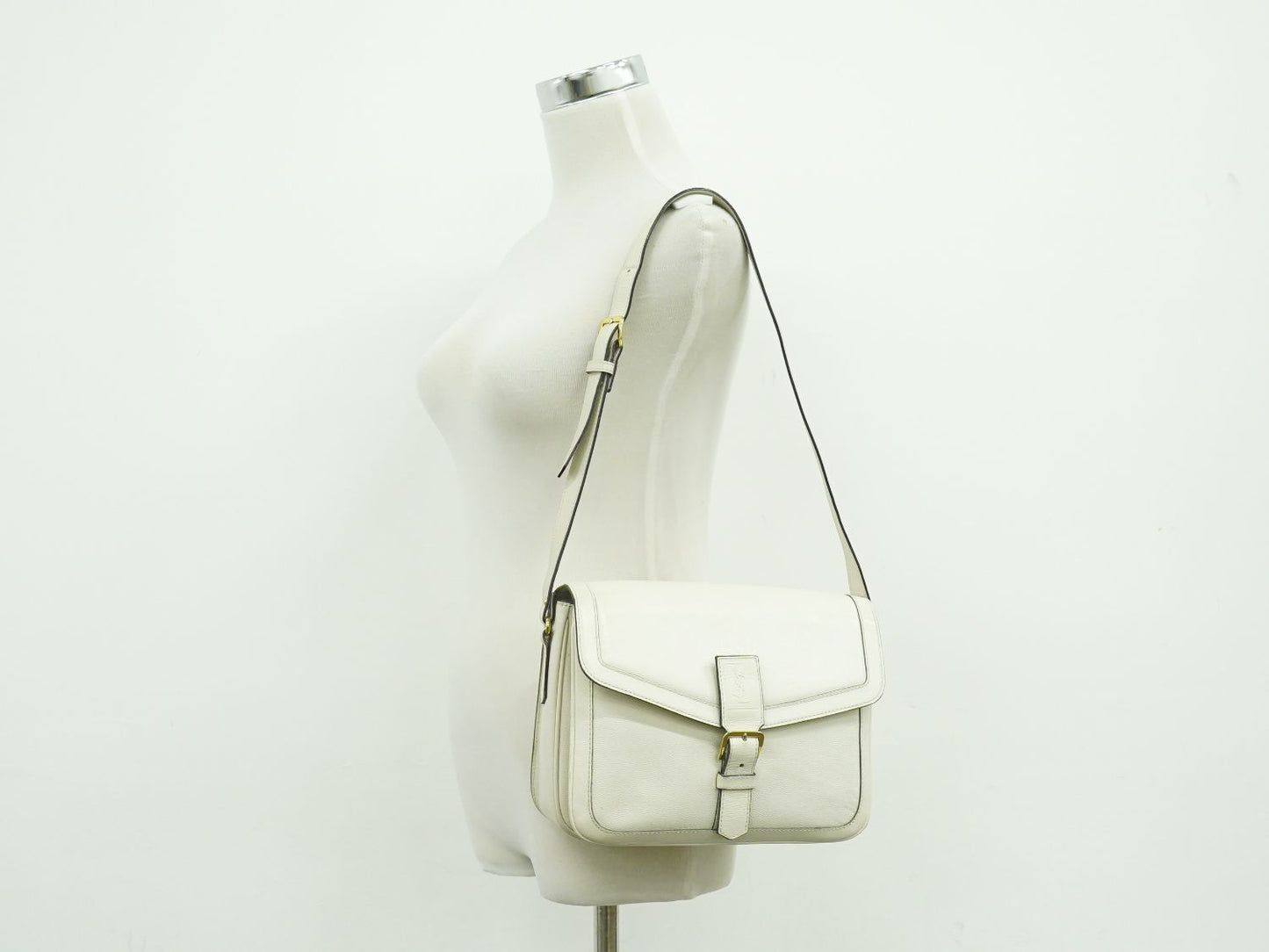 YVES SAINT LAURENT ショルダーバッグ アイボリー