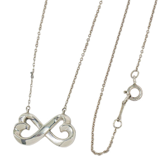 TIFFANY & Co. ダブルラビングハート 925 ネックレス シルバー