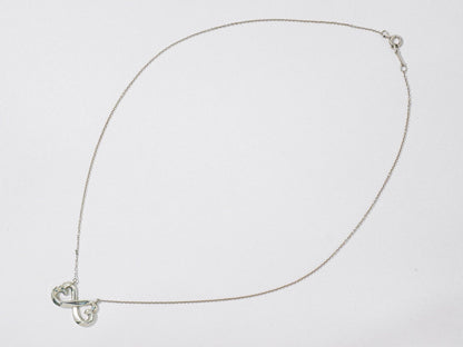 TIFFANY & Co. ダブルラビングハート 925 ネックレス シルバー