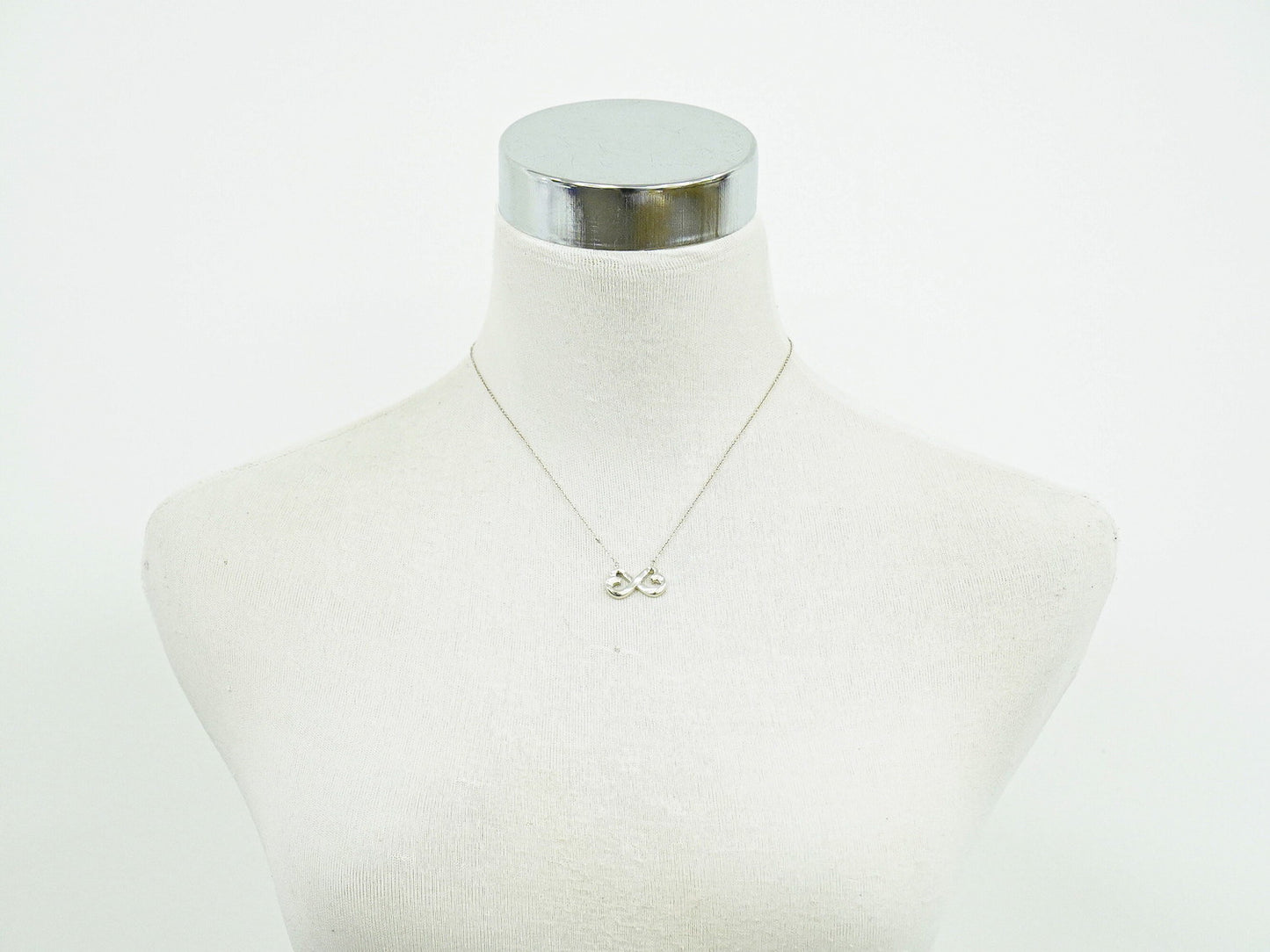 TIFFANY & Co. ダブルラビングハート 925 ネックレス シルバー