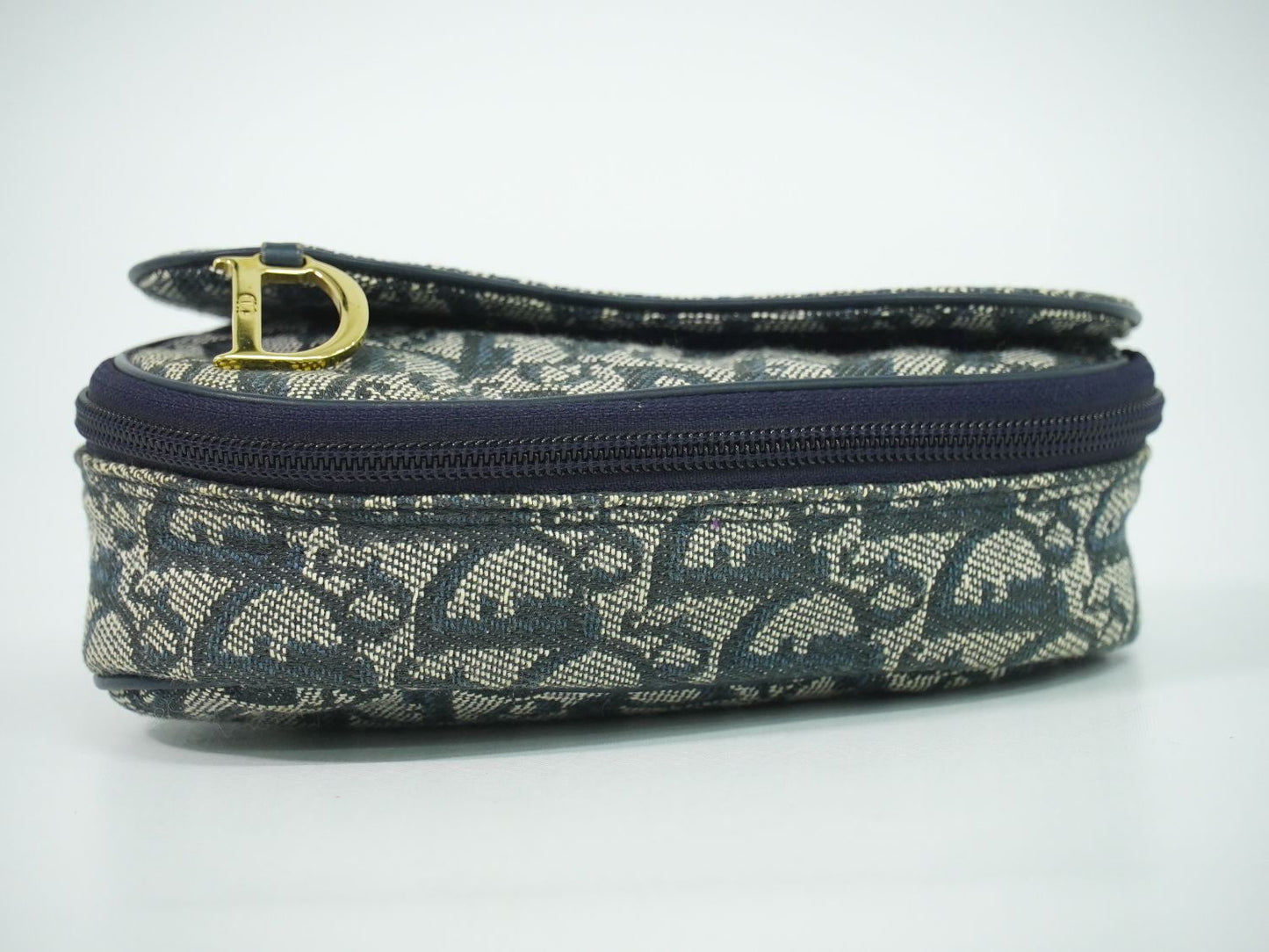 Christian Dior サドル トロッター ポーチ ネイビー
