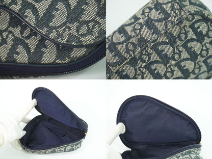 Christian Dior サドル トロッター ポーチ ネイビー