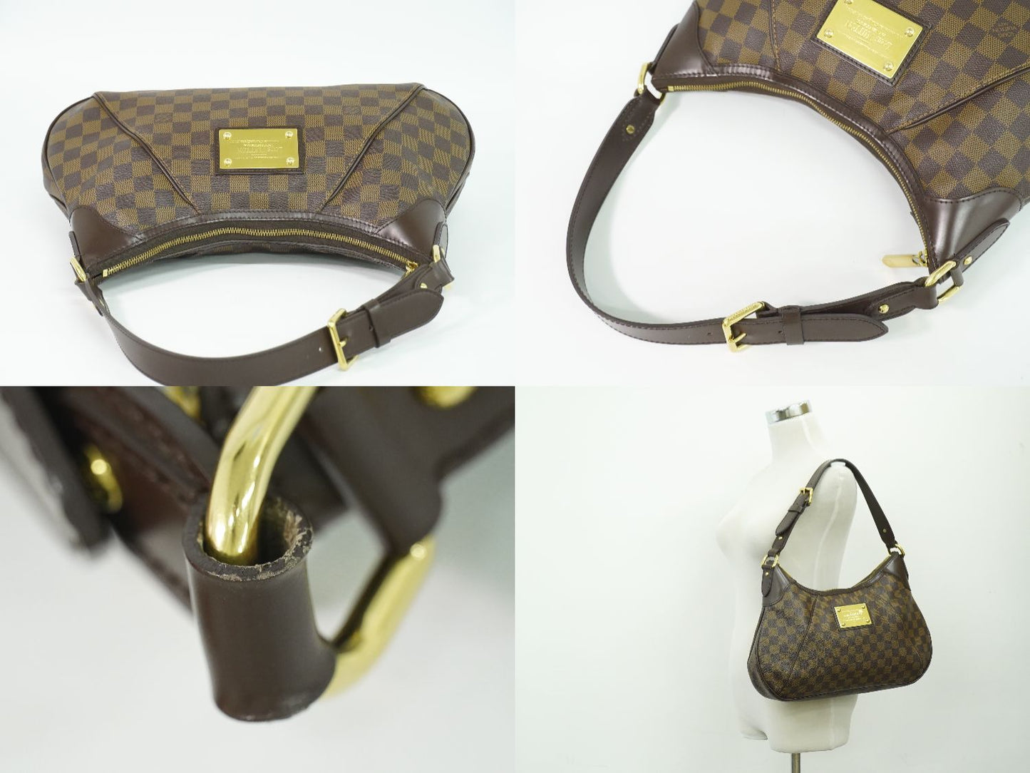 LOUIS VUITTON テムズ GM ダミエ エベヌ ショルダーバッグ N48181
