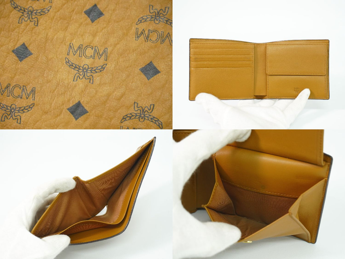 MCM ヴィセトス 折財布 ブラウン
