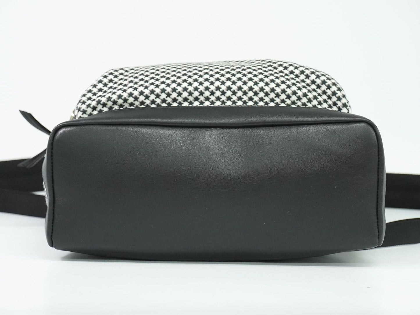 JIMMY CHOO ウィルマー ハウンドトゥース リュックサック ブラック ホワイト