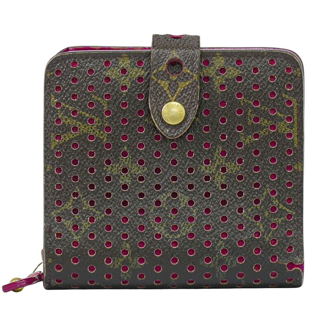 LOUIS VUITTON コンパクトジップ モノグラム ペルフォ 折財布 M95188