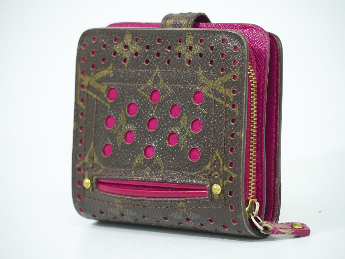 LOUIS VUITTON コンパクトジップ モノグラム ペルフォ 折財布 M95188