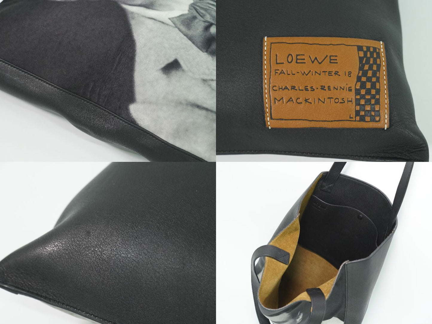 LOEWE チャールズ レニー マッキントッシュ コラボ ショルダーバッグ ブラック グレー
