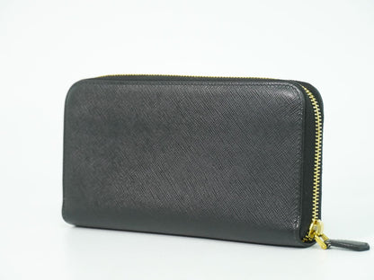 PRADA サフィアーノ レザー 長財布 ブラック