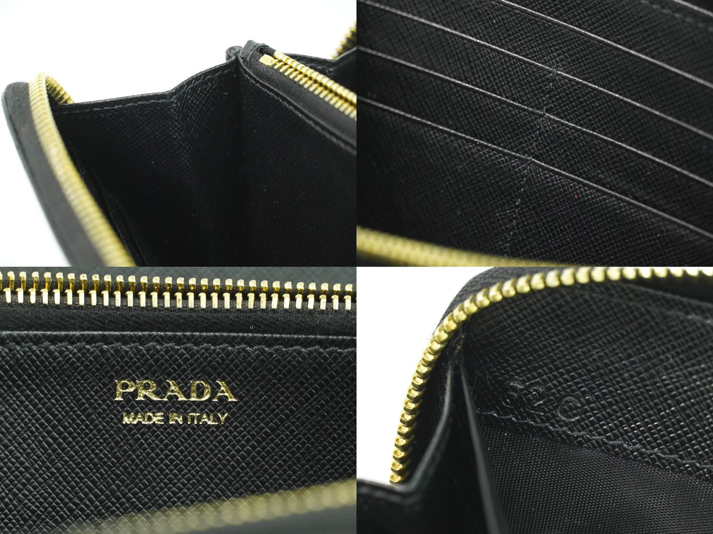 PRADA サフィアーノ レザー 長財布 ブラック