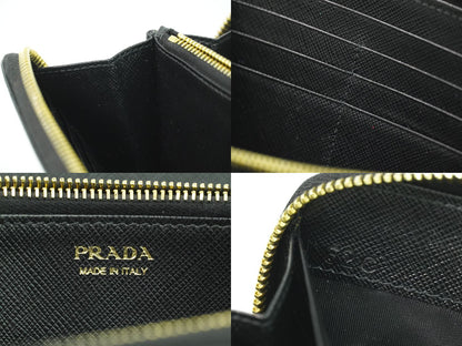 PRADA サフィアーノ レザー 長財布 ブラック