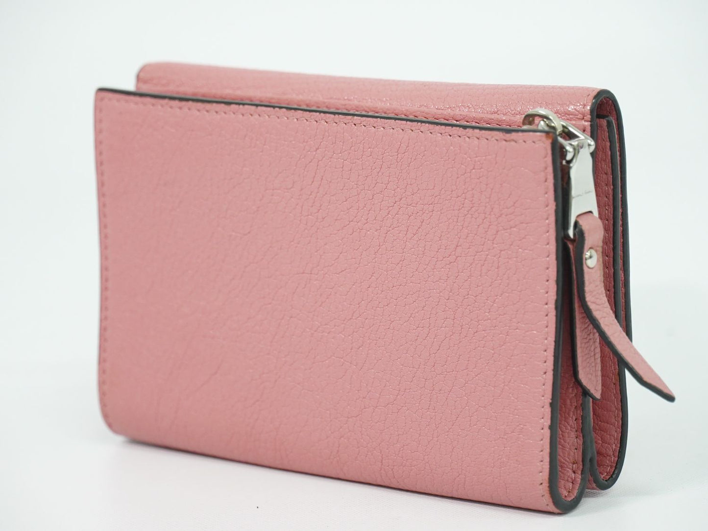 MIU MIU ロゴ 折財布 ピンク