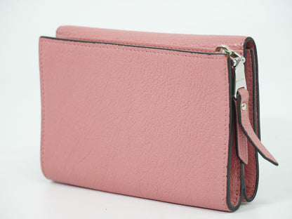 MIU MIU ロゴ 折財布 ピンク