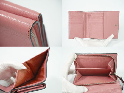 MIU MIU ロゴ 折財布 ピンク
