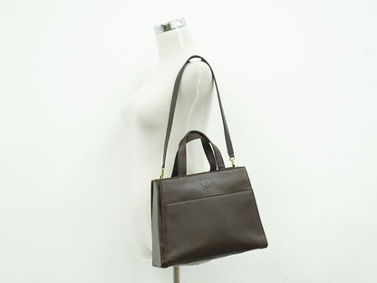 LOEWE アナグラム 2WAY ショルダーバッグ ブラウン