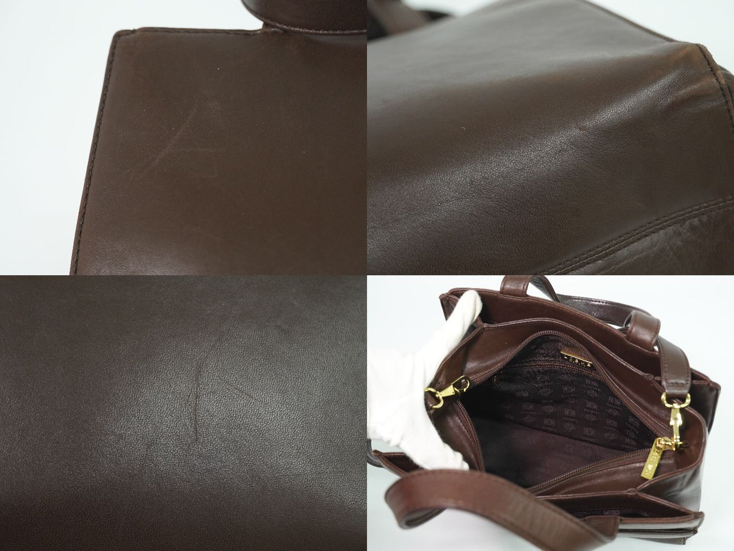 LOEWE アナグラム 2WAY ショルダーバッグ ブラウン